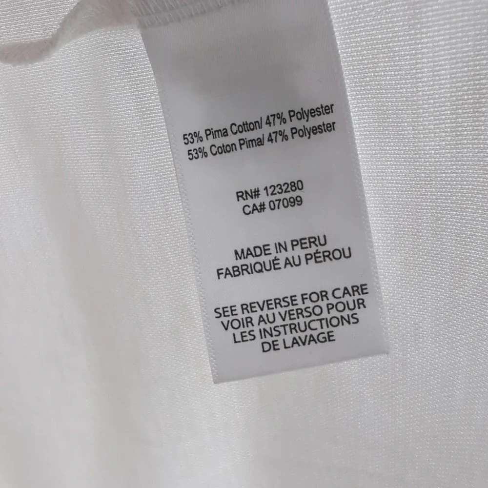 TravisMathew Polo Shirt Men Medium Gray White Colorblock Pocket Golf Casual Golf